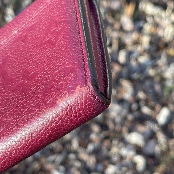 Louis Vuitton LV Monogram Empreinte Leather Sarah Long Wallet Purple - Picture 4 of 14